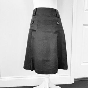 Ecologie 100%Linen Black Pencil Skirt Lined Pocket Career Going Out Sz8 Nautical
